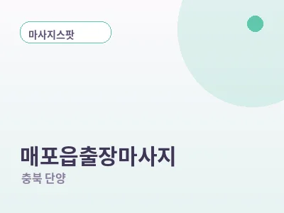 단양 매포읍 출장마사지